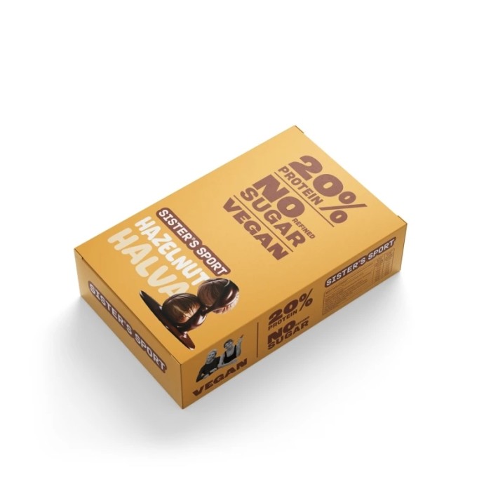 Батончик Sister's Sport Protein Halva, 10*40 грам - фундук