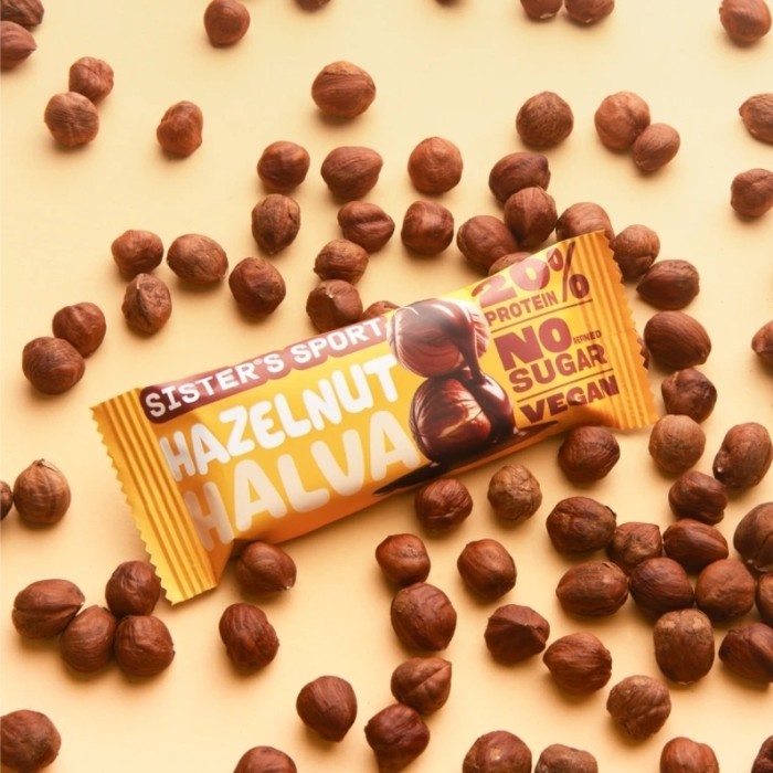 Батончик Sister's Sport Protein Halva, 40 грам - фундук