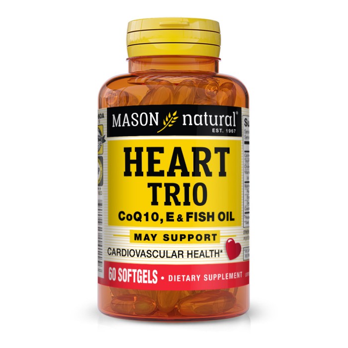 Натуральна добавка Mason Natural Heart Trio, 60 капсул