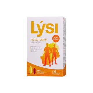 Жирні кислоти Lysi Health Duet, 64 капсули