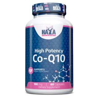 Натуральная добавка Haya Labs High Potency Co-Q10 100 mg, 60 капсул