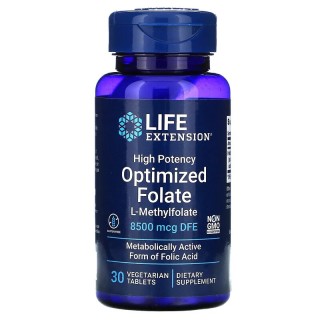 Вітаміни та мінерали Life Extension High Potency Optimized Folate 8500 mcg, 30 таблеток