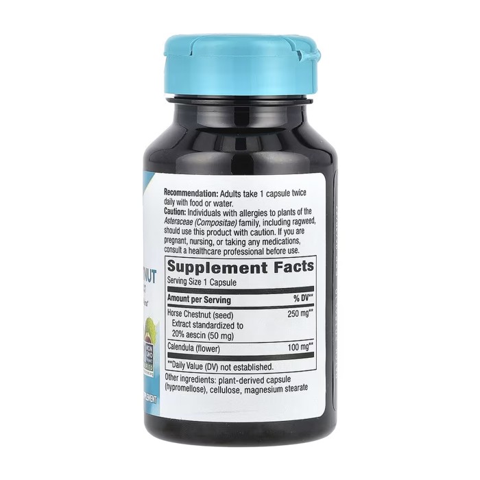 Конский каштан - 90 растительных капсул