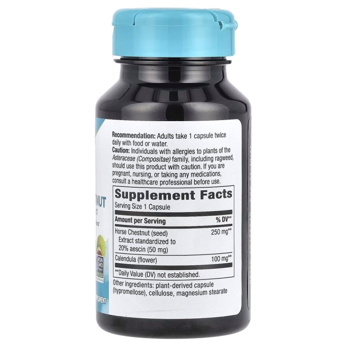 Натуральна добавка Nature's Way Horse Chestnut, 90 капсул