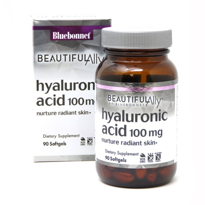 Препарат для суставов и связок Bluebonnet Nutrition Hyaluronic Acid 100 mg, 90 капсул - Beautiful Ally