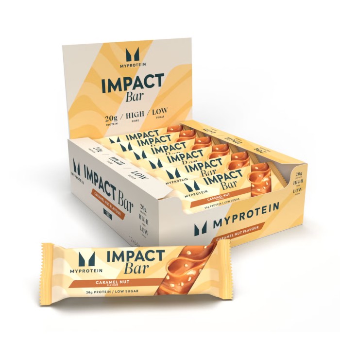 Impact Protein Bar - 12x64g Caramel Nut (Ушкоджена упаковка)