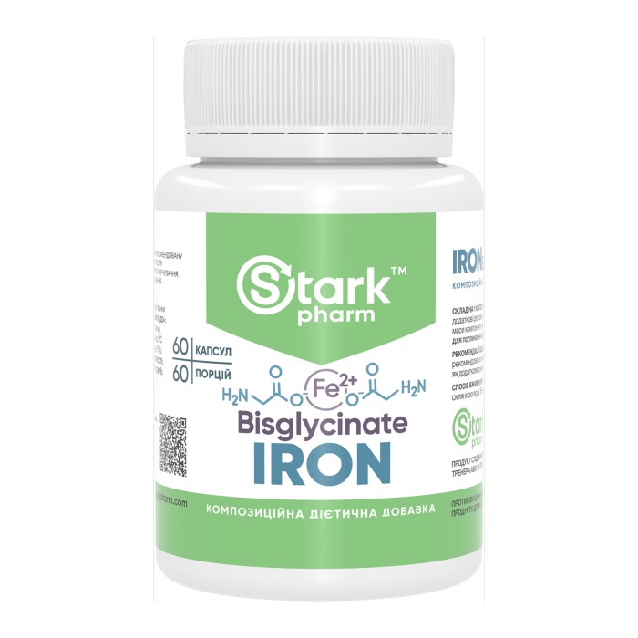 Бісгліцинат заліза 36 мг - 60 капсул