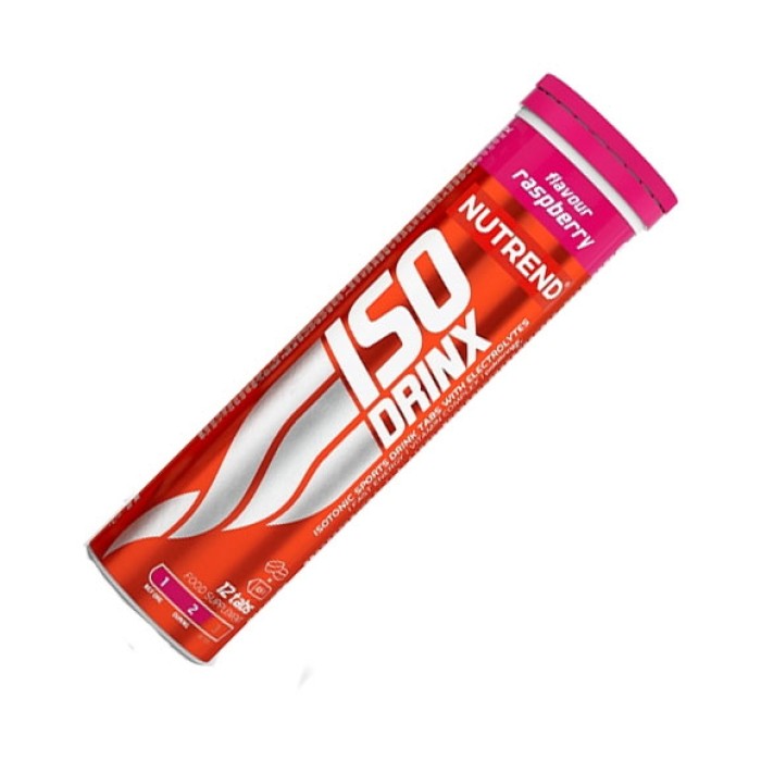 Ізотонік Nutrend IsoDrinx, 12 шипучих таблеток Малина