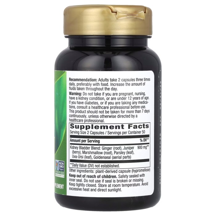Натуральна добавка Nature's Way Kidney Bladder, 100 вегакапсул