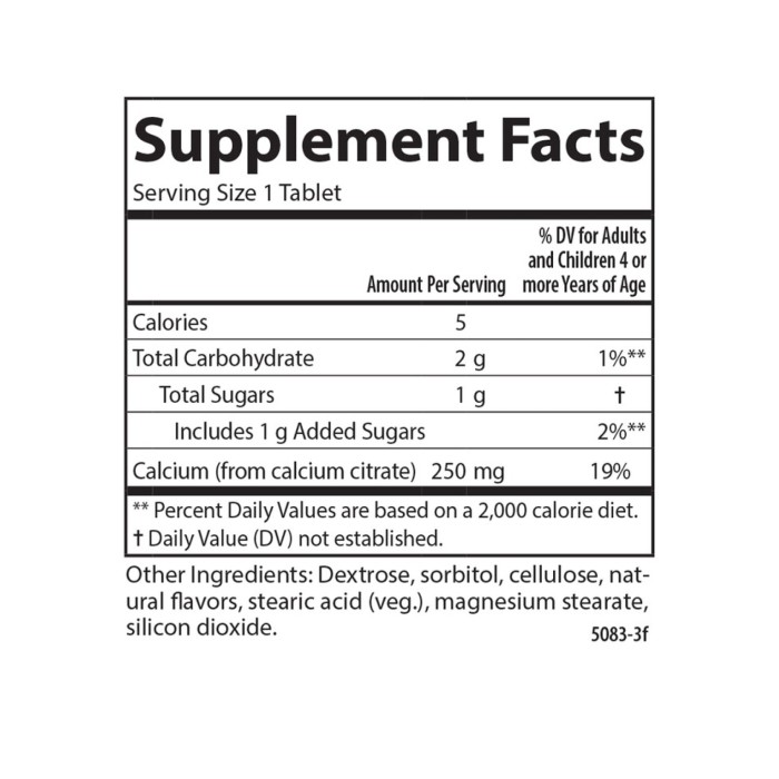 Детский жевательный кальций - 60 таблеток