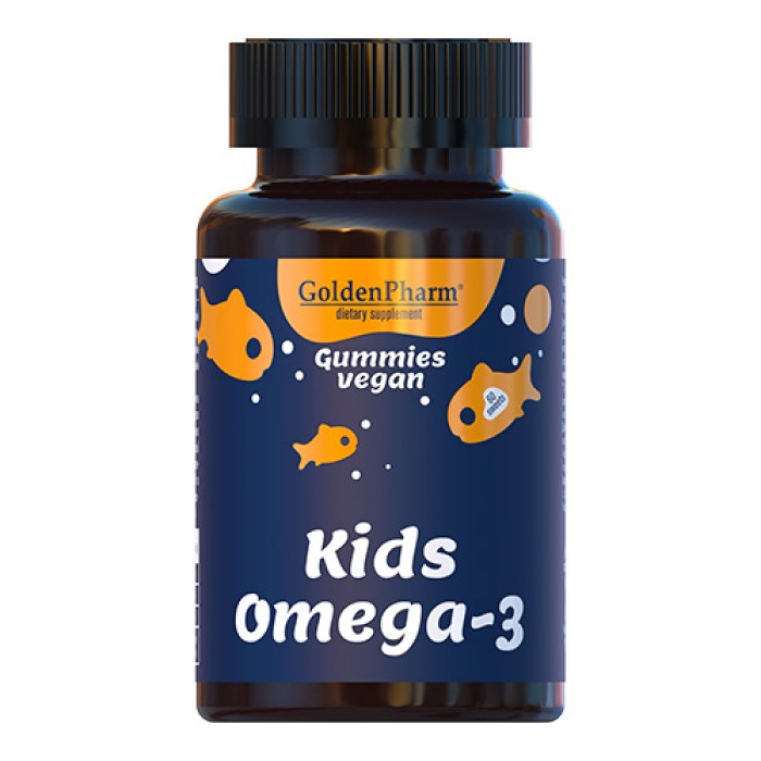 Жирні кислоти Golden Pharm Kids Omega-3, 60 желейок