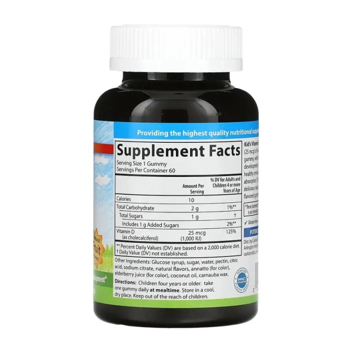 Вітамін D3 для дітей - 60 жувальних цукерок