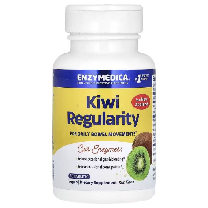 Натуральная добавка Enzymedica Kiwi Regularity, 30 таблеток