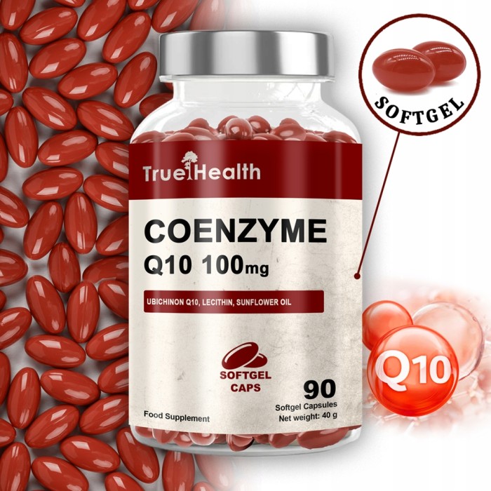 Натуральна добавка True Health Coenzym Q10 100 mg, 90 капсул