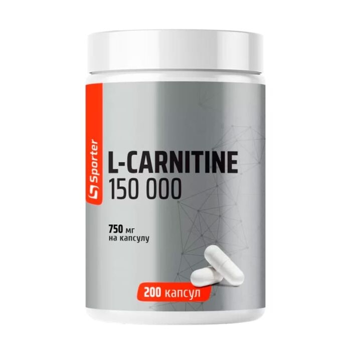 Жиросжигатель Sporter L-Carnitine 150000, 200 капсул