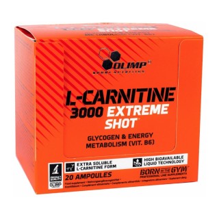 Жироспалювач Olimp L-Carnitine 3000 Extreme Shot, 20*25 мл Апельсин