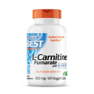 Жиросжигатель Doctor's Best L-Carnitine Fumarate 855 mg, 60 вегакапсул.