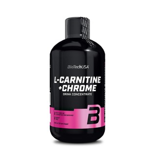 Жироспалювач BioTech L-Carnitine + Chrome, 500 мл Апельсин