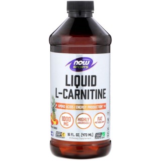 Жиросжигатель NOW L-Carnitine Liquid 1000 mg, 473 мл Фруктовый пунш
