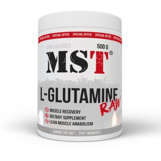 Амінокислота MST Glutamine RAW, 500 грам