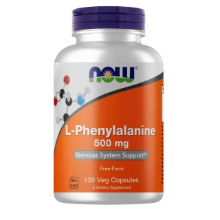 Амінокислота NOW L-Phenylalanine 500 mg, 120 капсул