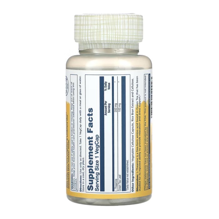 L-Theanine 200mg - 45 vcaps