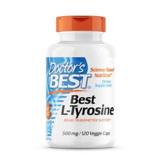 Амінокислота Doctor's Best L-Tyrosine 500 mg, 120 капсул