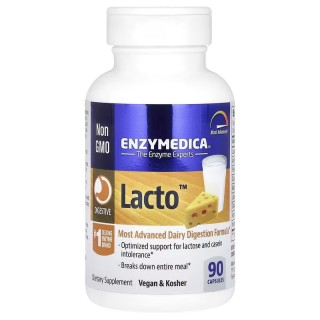 Натуральная добавка Enzymedica Lacto, 90 капсул