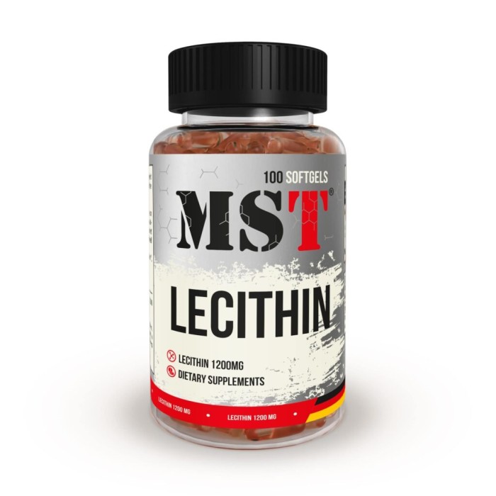 Натуральна добавка MST Lecithin 1200 mg, 100 капсул