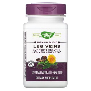 Натуральна добавка Nature's Way Leg Veins, 120 вегакапсул