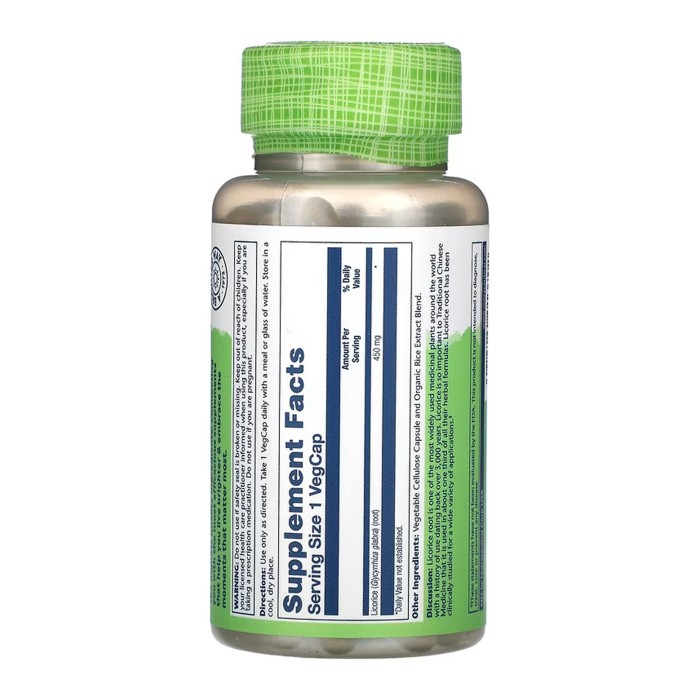 Солодка 450 мг - 100 капсул