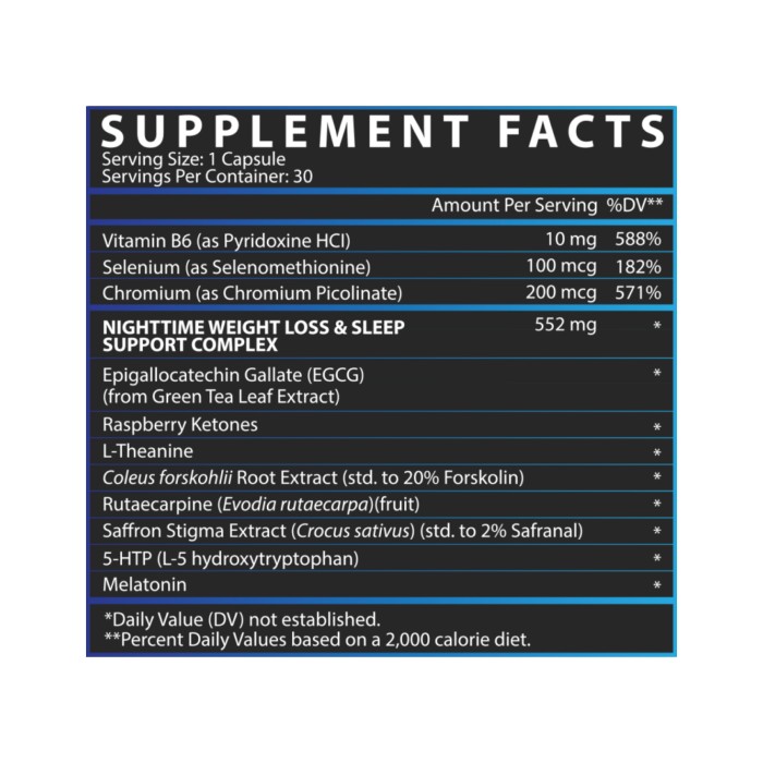 Lipo-6 Black Nighttime UC - 30 капсул