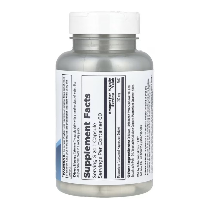 Liposomal Magnesium 210mg - 60 vcaps