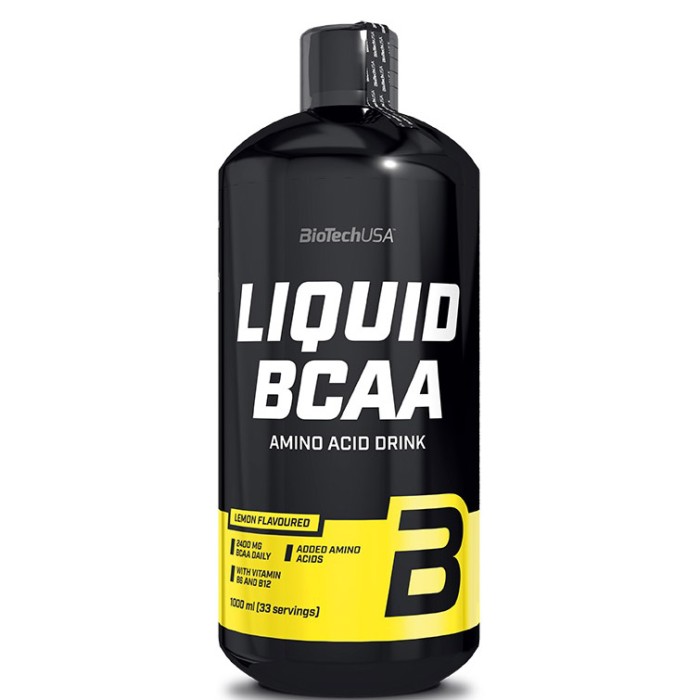 Амінокислота BCAA BioTech BCAA Liquid, 1 літр Лимон