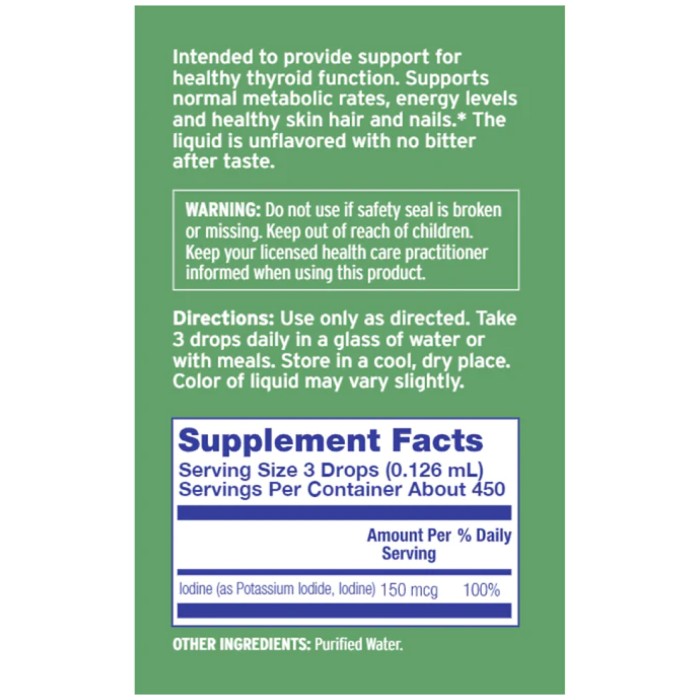 Жидкий йод плюс — 2 жидких унции