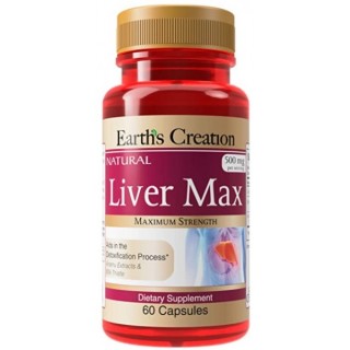 Натуральна добавка Earth's Creation Liver Max, 60 капсул