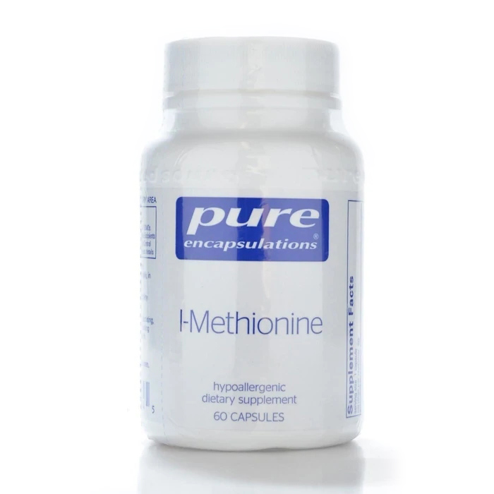 Амінокислота Pure Encapsulations L-Methionine, 60 капсул