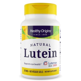 Натуральна добавка Healthy Origins Lutein 20 mg, 60 вегакапсул