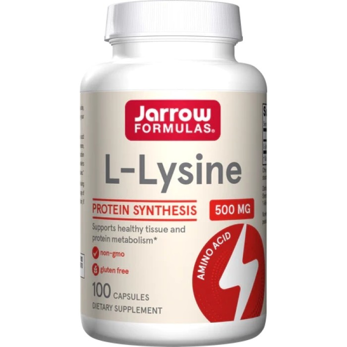 Амінокислота Jarrow Formulas L-Lysine 500 mg, 100 капсул
