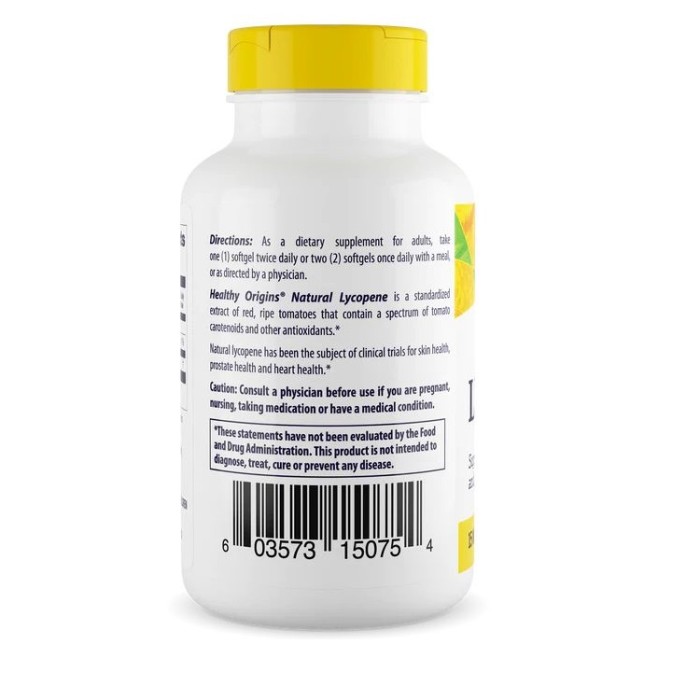 Натуральна добавка Healthy Origins Lycopene 15 mg, 180 капсул