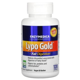 Натуральна добавка Enzymedica Lypo Gold, 120 капсул