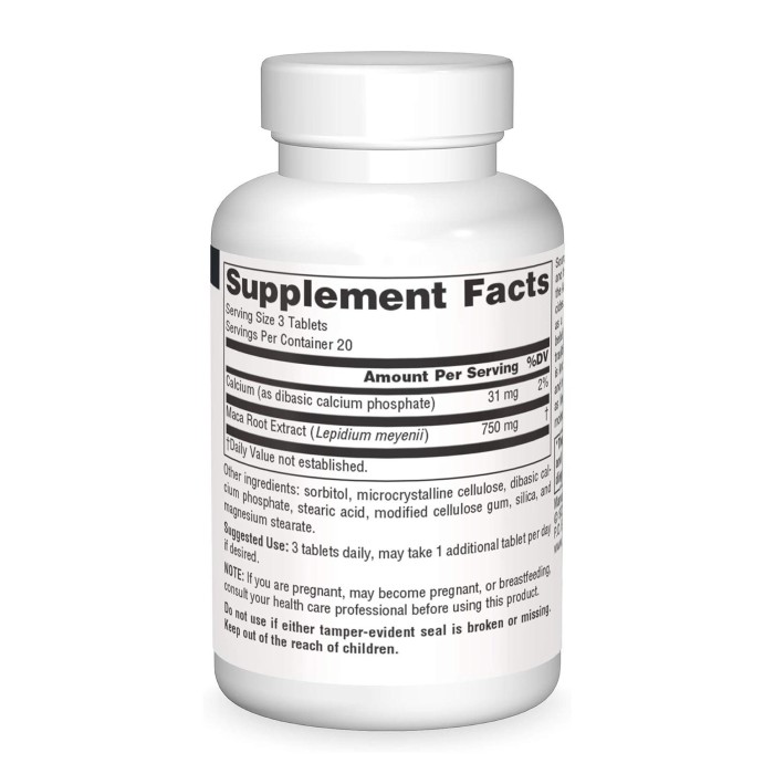 Maca 250mg - 60 tabs (Пошкоджена етикетка)