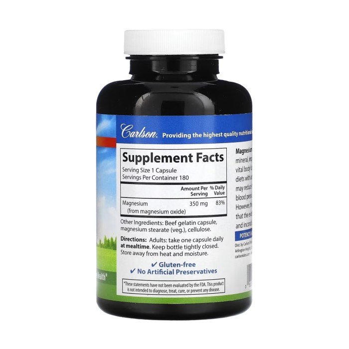 Магній 350 мг - 180 капсул