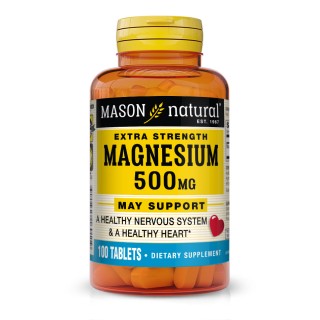 Вітаміни та мінерали Mason Natural Magnesium 500 mg Extra Strength, 100 таблеток