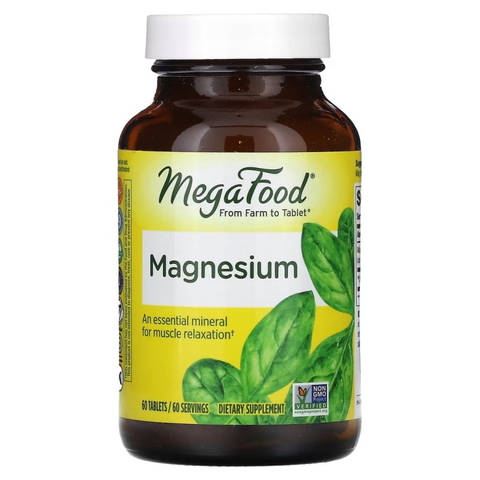 Вітаміни та мінерали MegaFood Magnesium, 60 таблеток