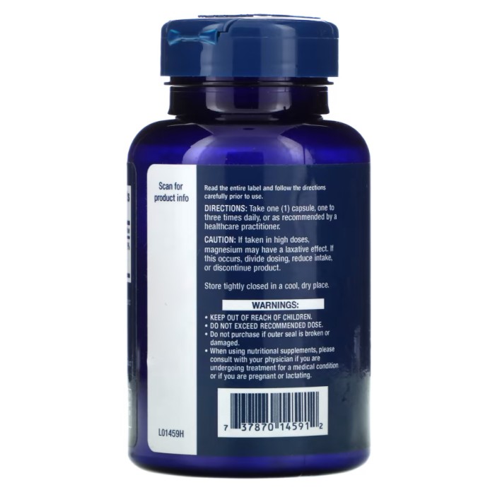 Вітаміни та мінерали Life Extension Magnesium Caps 500 mg, 100 вегакапсул