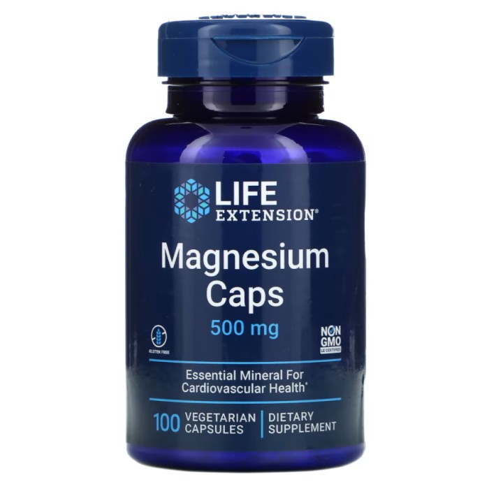 Вітаміни та мінерали Life Extension Magnesium Caps 500 mg, 100 вегакапсул