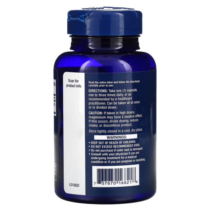 Вітаміни та мінерали Life Extension Magnesium Citrate 100 mg, 100 вегакапсул