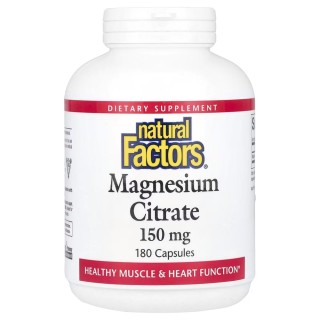 Вітаміни та мінерали Natural Factors Magnesium Citrate 150 mg, 180 капсул