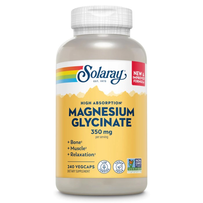 Magnesium Glycinate 350mg - 240 vcaps (Пошкоджено банку)